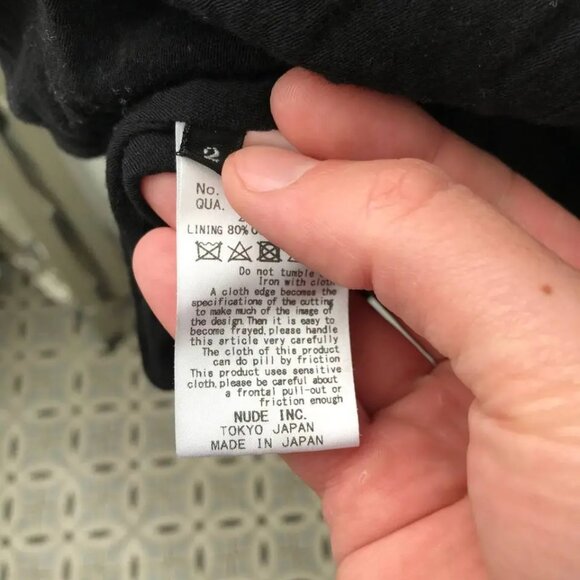 MASAHIKO MARUYAMA Mens Self-Lined Layer Black Sweater Knit Jersey Shirt, Size M - Picture 14 of 16